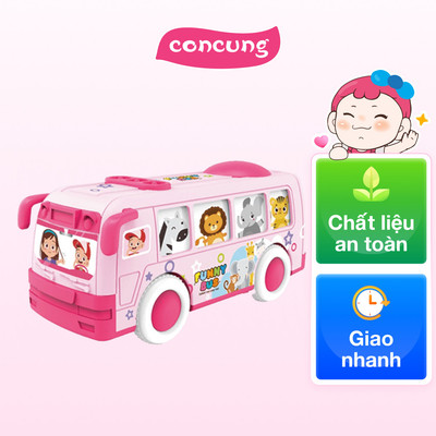 Xe buýt chạy trớn vui vẻ chờ đoàn thú lắc lư YN527367 C508