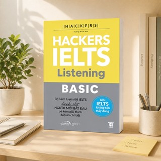 Sách - Hackers Ielts Basic Listening - Dành cho band 3.0-5.5 - Kèm lời giải chi tiết (Gamma Books)