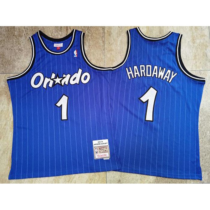 JOCELLEN Mitchell & Ness Orlando Magic Penny Hardaway 1994-95 Hardwood Classics Azul Auténtico Jerse