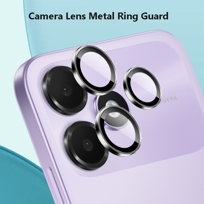 (1Pack = 3Rings) Dành Cho Oppo A6c 4G Siêu Mỏng Trong Suốt Bảo Vệ Ống Kính Máy Ảnh Vòng Kim Loại Kín