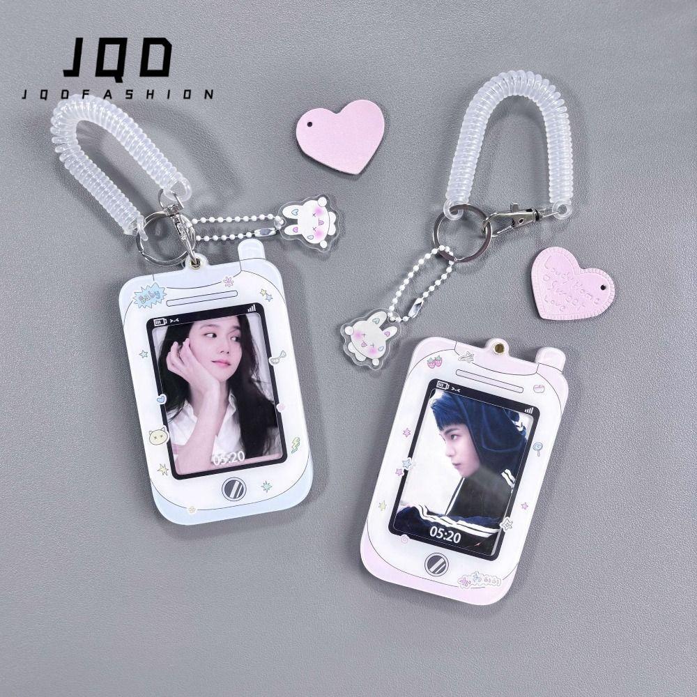 JQD Kpop Photocard Holder, ID Bus Cards Móc khóa bảo vệ Idol Photo Card Tay áo, Đồ dùng đóng gói Kpo