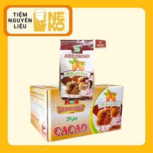 [THÙNG 20 BỊCH] Bột cacao Malaysia gói 500g - pha cacao sữa, cacao đá
