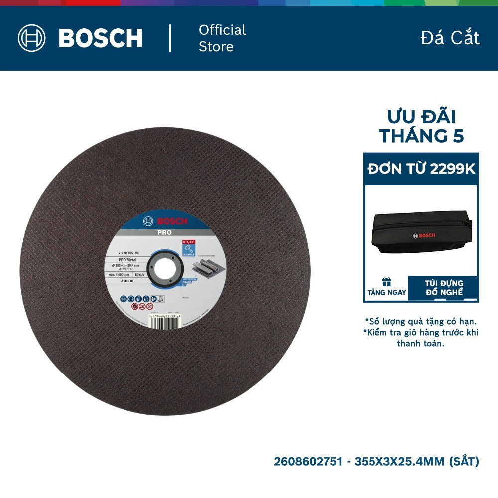 Đá cắt Bosch chất lượng chuẩn Đức