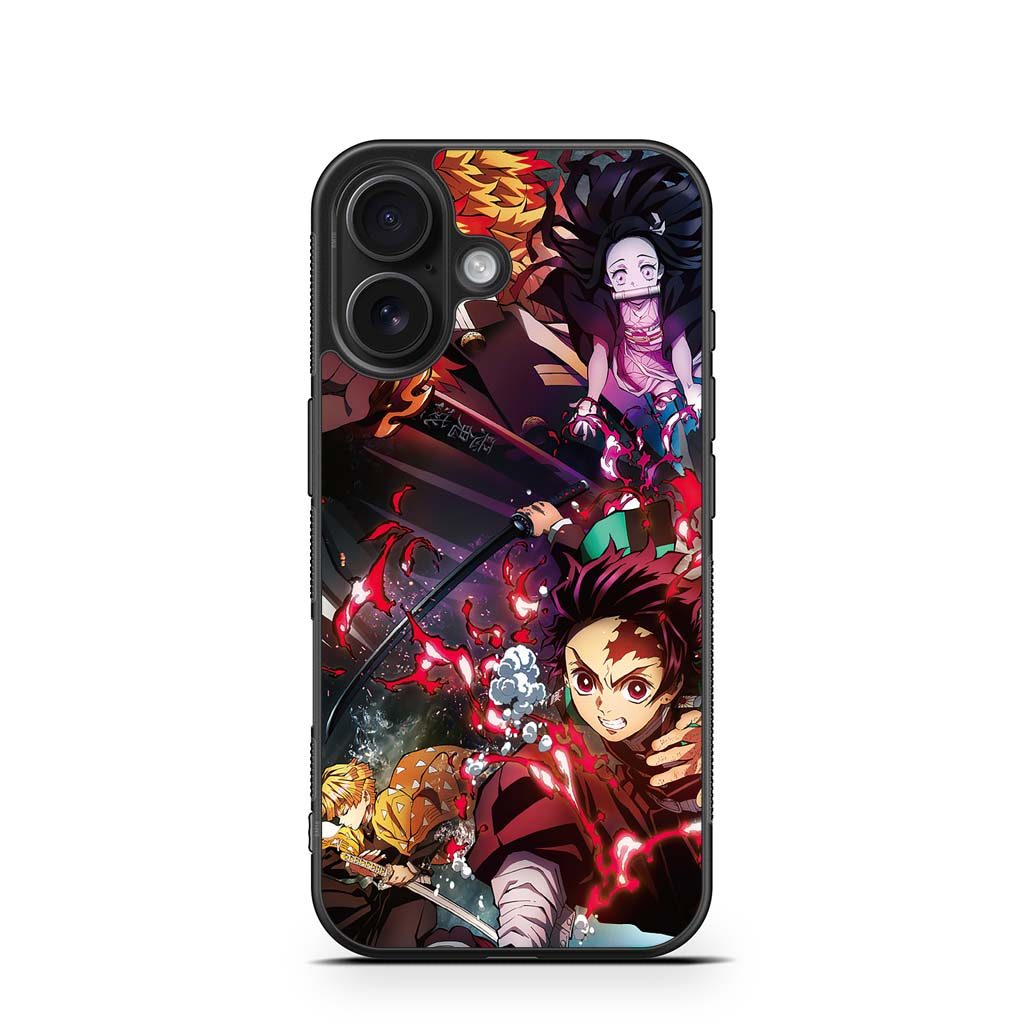 Demon Slayer Kimetsu no Yaiba Mugen Train Vỏ Điện Thoại Iphone 16 17 Pro Max Plus X S