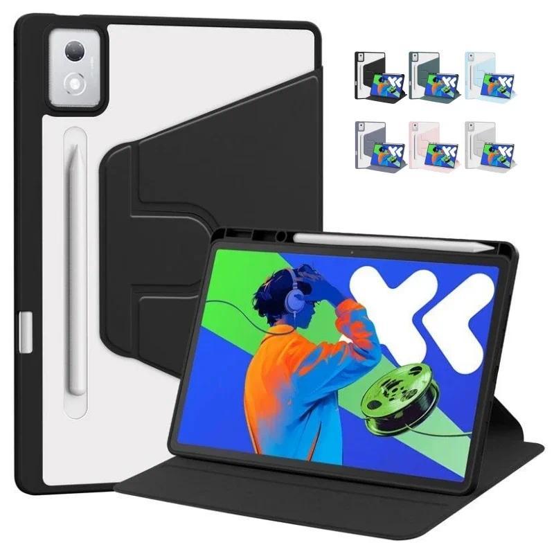Dành Cho Lenovo Xiaoxin Pad Pro 12.7 Inch 2025 Ốp Lưng TB375FC Acrylic Xoay Đứng Máy Tính Bảng Funda
