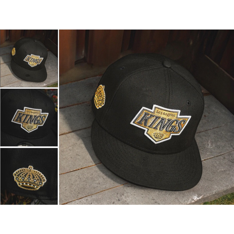 Mũ bóng chày Los Angeles Kings 9FORTY A-Frame đen, unisex, chống nắng thể thao ngoài trời