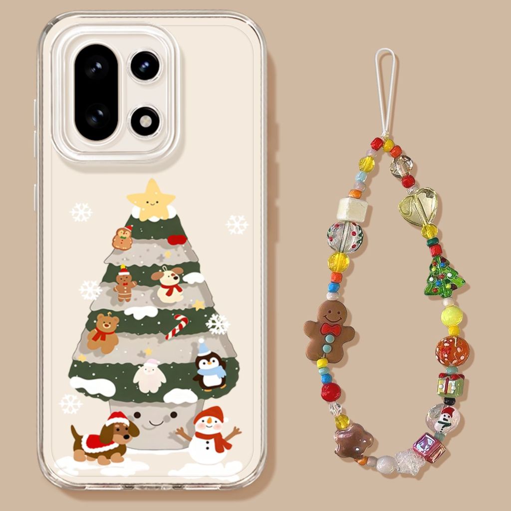 Cây Giáng Sinh Rỗng Thích Hợp OnePlus 15 Ốp Điện Thoại Phong Cách Mới 1Plus 13T Trong Suốt Chống Sốc