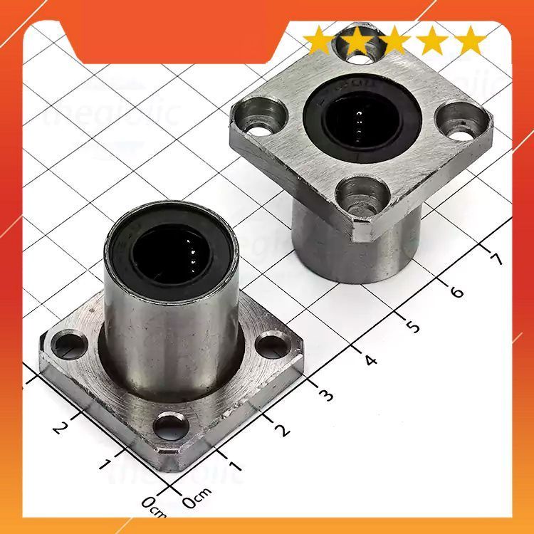 LMK12UU Bi Trượt, Con Trượt Mặt Bích Vuông Lỗ Trục 12mm, Đường Kính Ngoài 21mm, Dài 30mm IoT Maker 9