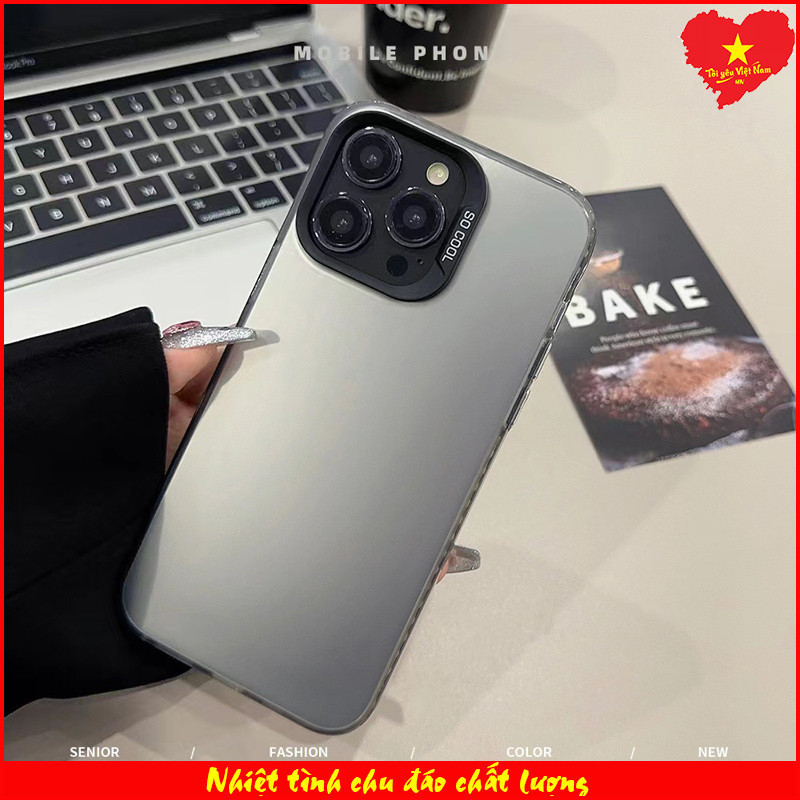 Ốp lưng imd đen bạc socool Xiaomi Redmi K80, K80 Pro, K80 Ultra viền TPU lưng cứng mạ cao cấp