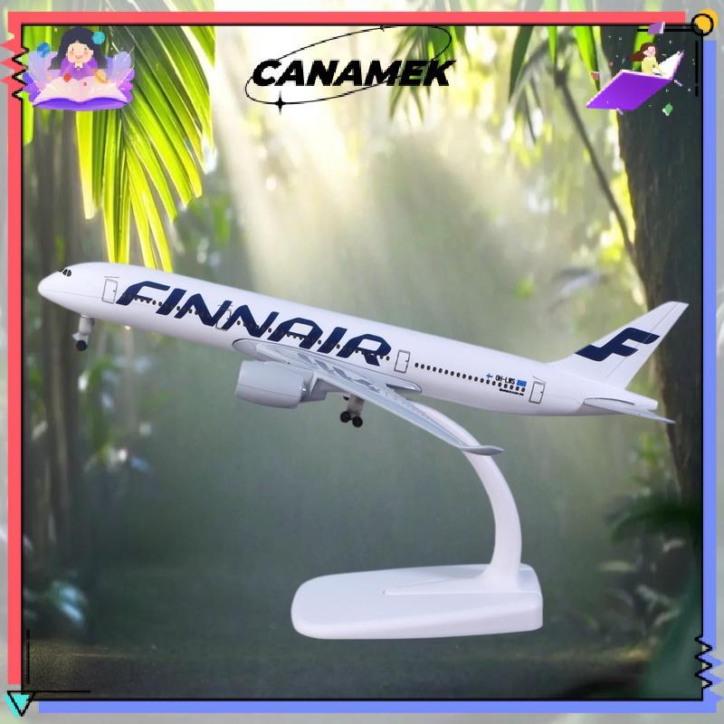 CANAMEK 1 Bộ Hợp Kim Kim Kim Loại Diecast Máy Bay Có Bánh Xe 20CM A350 Finnair Bộ Máy Bay Airbus 350