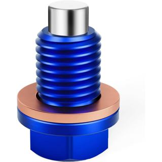 JFG RACING Dirt Bike M10x1.25 Bu lông cắm thoát dầu từ tính, Vít xe máy bằng nhôm CNC cho YZ125 05-24 / YZ125X 20-22 / DRZ400S 00-09 11-23 / DRZ400SM 05-09 13-23 / YFZ450R 09-25 Xanh lam