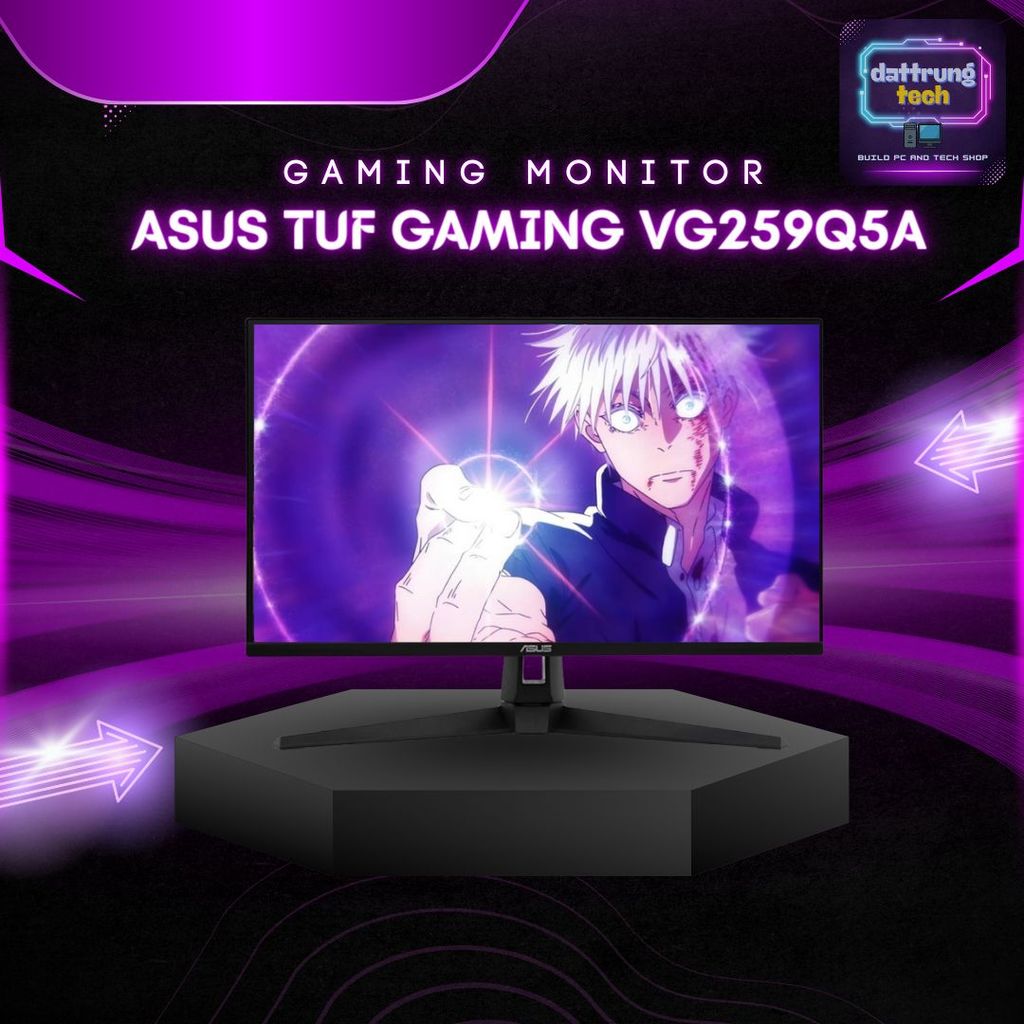 Màn hình ASUS TUF Gaming VG259Q5A 24,5 inch, Full HD 200Hz, Fast IPS và loa âm thanh mạnh mẽ.