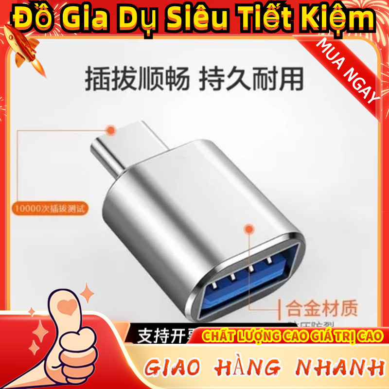 Ot Turn Connector typ-c Turn USB3.0 Đầu đọc thẻ điện thoại di động có đèn, phụ kiện bộ chuyển đổi sạ
