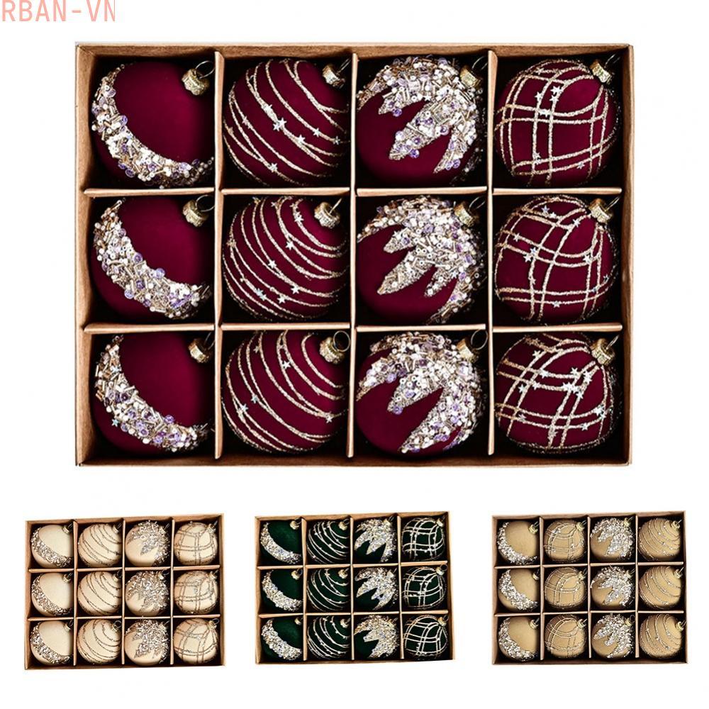 Wreath and Tree Ready Set of Twelve Beautifully Crafted Balls at Six CM Each