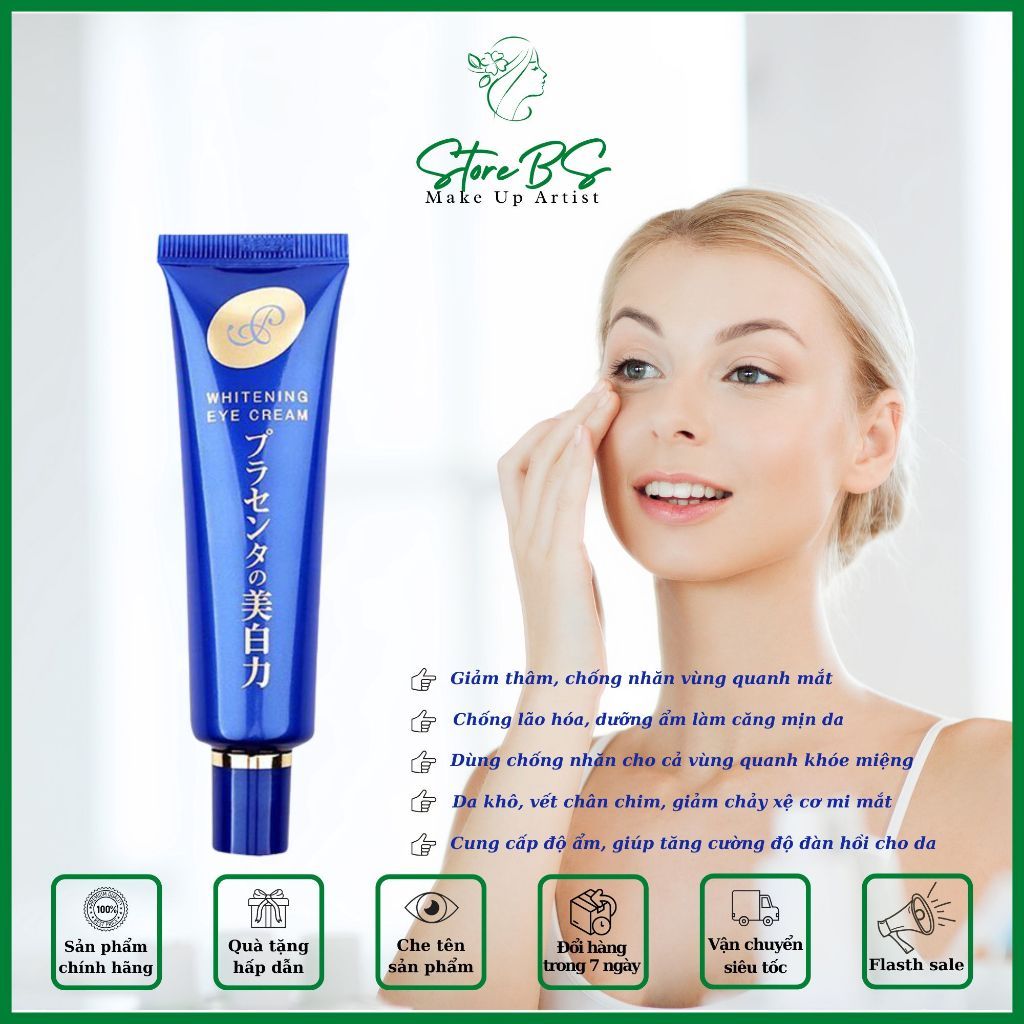 sufur Kem xóa nhăn mắt thâm quầng mắt meishoku whitening eye cream Nhật Bản đánh tan bọng mắt.100% H