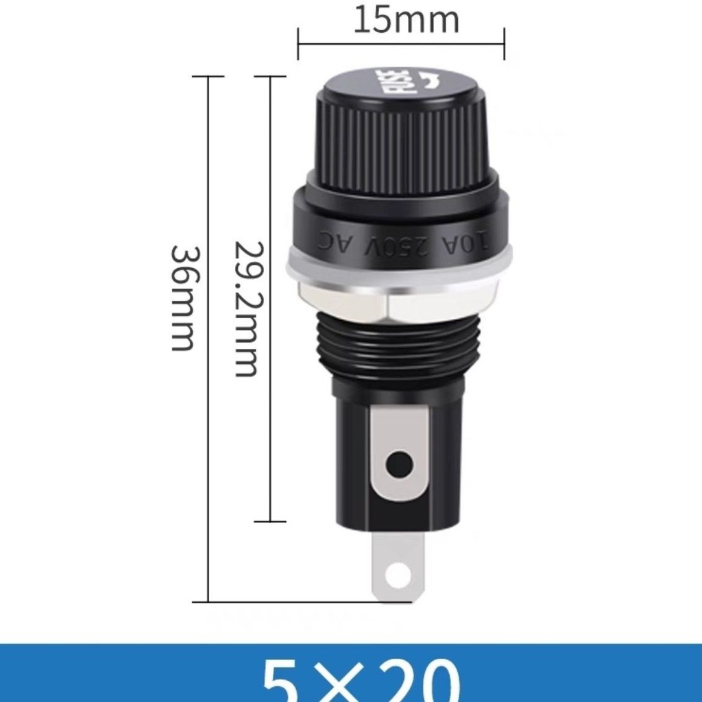 FUSE Đen FUSE Giá Đỡ 5 * 20 Giá Đỡ FUSE 6X30 Chịu Nhiệt Độ Cao Bakelite FUSE Giá Đỡ FUSE