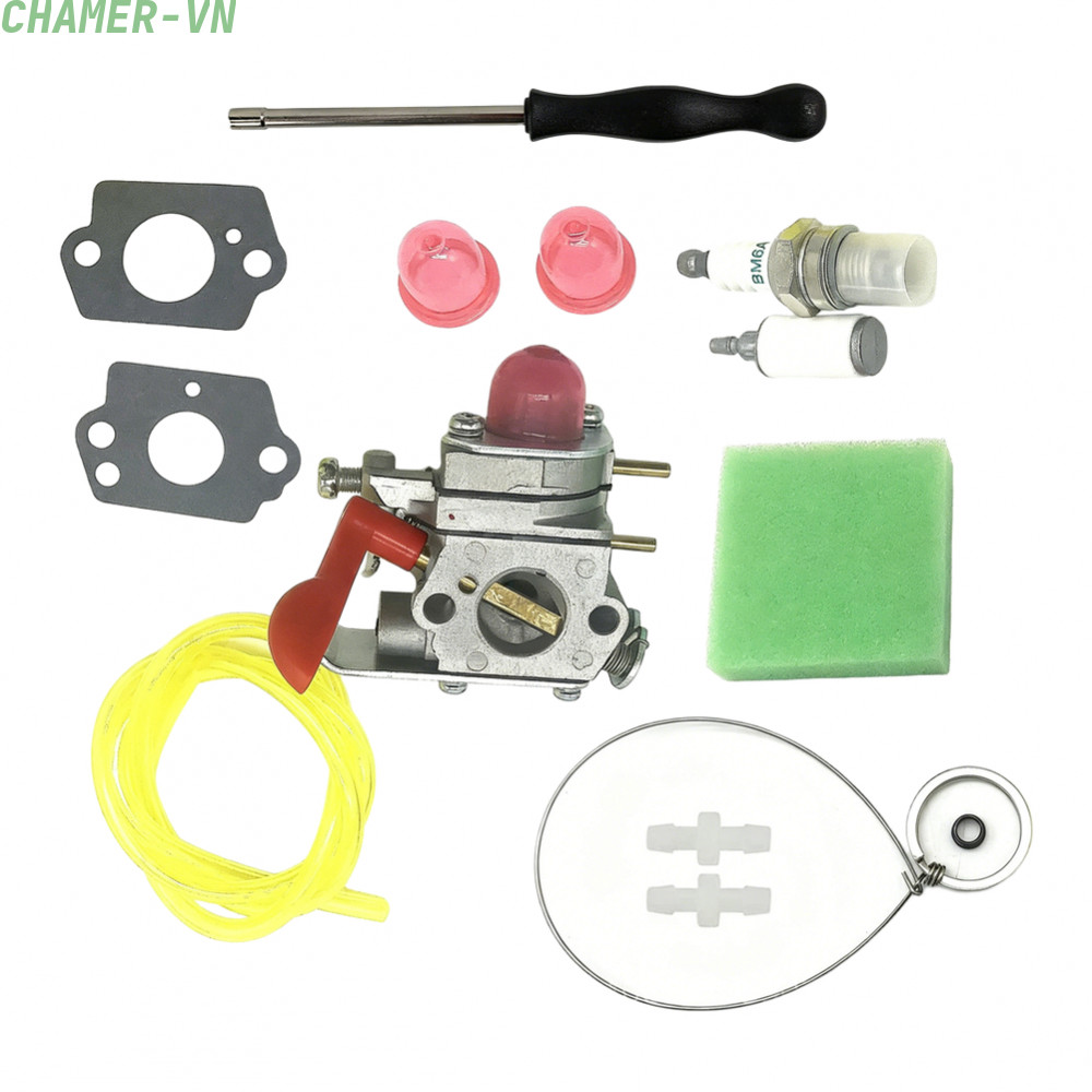 【CHAMER】C1U-W19 530071811 Carburetor Kit for P4500 PP025 PP125 PP258TP PP25E Models【HomeLiving】