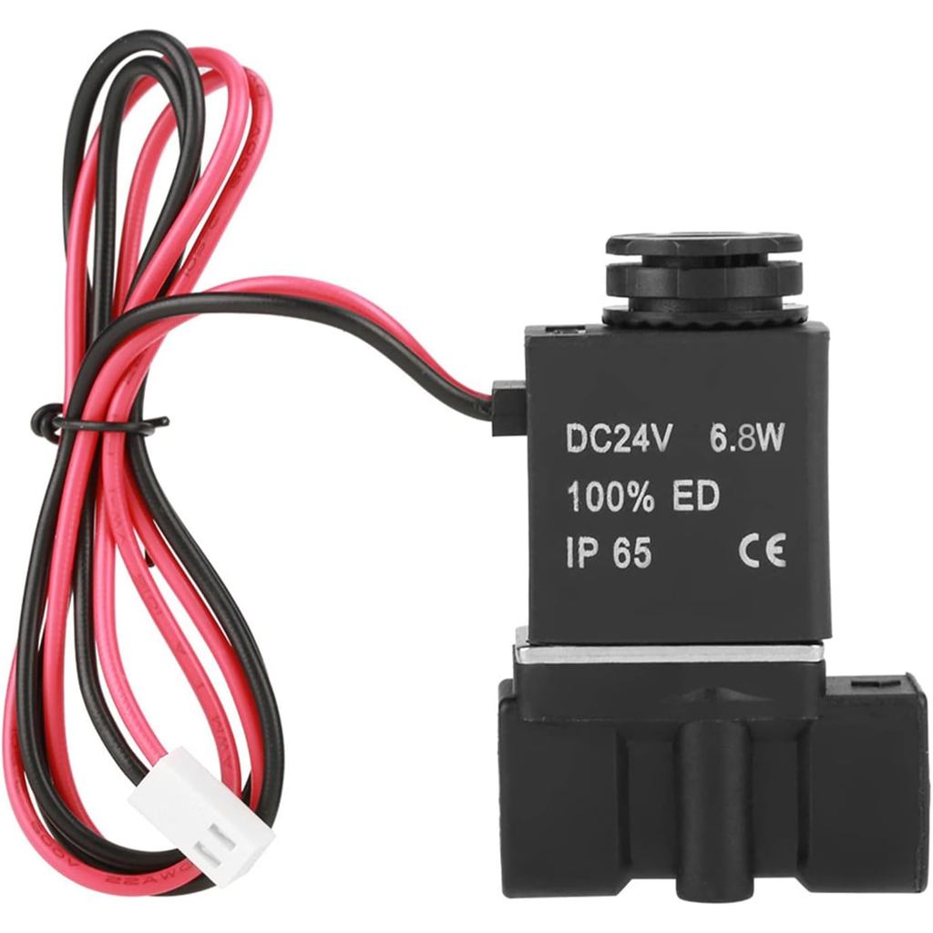 2P025-08 DC24V PT 1 / 4 "Van điện từ hành động trực tiếp Nhựa ren có dây cho nước / không khí / dầu