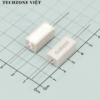 [10 Cái]- Điện Trở Sứ 82 Ohm 5W 5% TechZone Việt