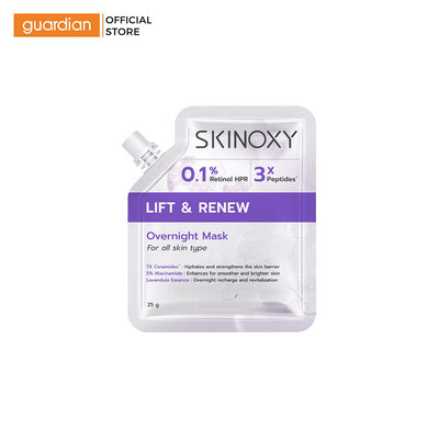 Mặt Nạ Dưỡng Làm Giảm Nếp Nhăn Và Cải Thiện Độ Đàn Hồi Da Skinoxy Lift & Renew Overnight Mask 25g | Guardian Việt Nam