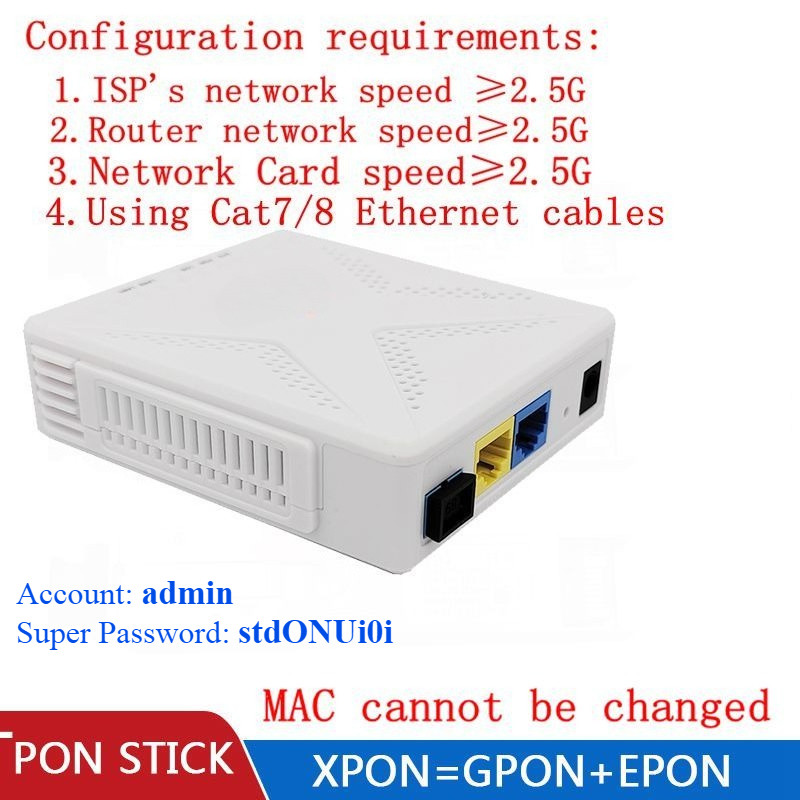 2.5G XPON ONT Vs-V2802RH V2801Q EPON GPON ONU Với Pppoe