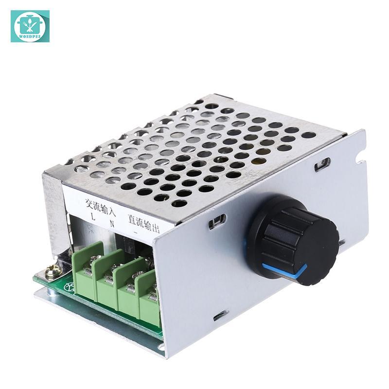 Đầu vào AC Woedpez 220V cho đầu ra DC 10-210V PWM 220V cho bộ điều khiển tốc độ động cơ bàn chải DC