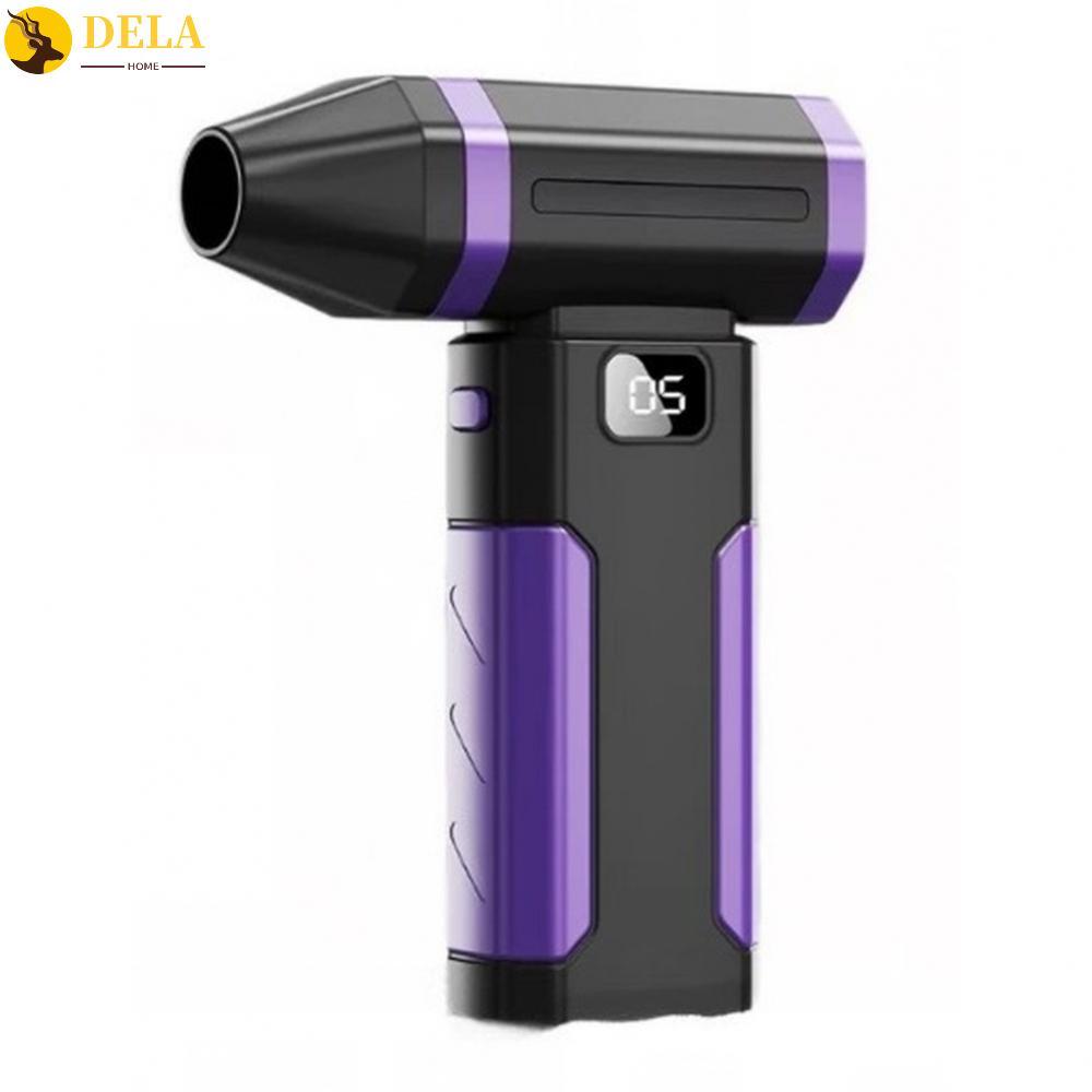 5-Speed Outdoor Fan 6,000mAh Battery CNC Metal Turbine Easy Installation#DELA