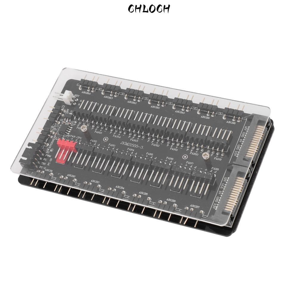 Hub quạt CHLOCH ARGB, Giao diện SATA với Hub quạt 2 trong 1, Hub quạt 3Pin ARGB 4Pin di động Hub PC 
