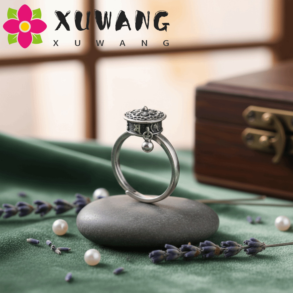 XUWANG Spinner Ring Phong cách dân tộc Quà tặng Tây Tạng