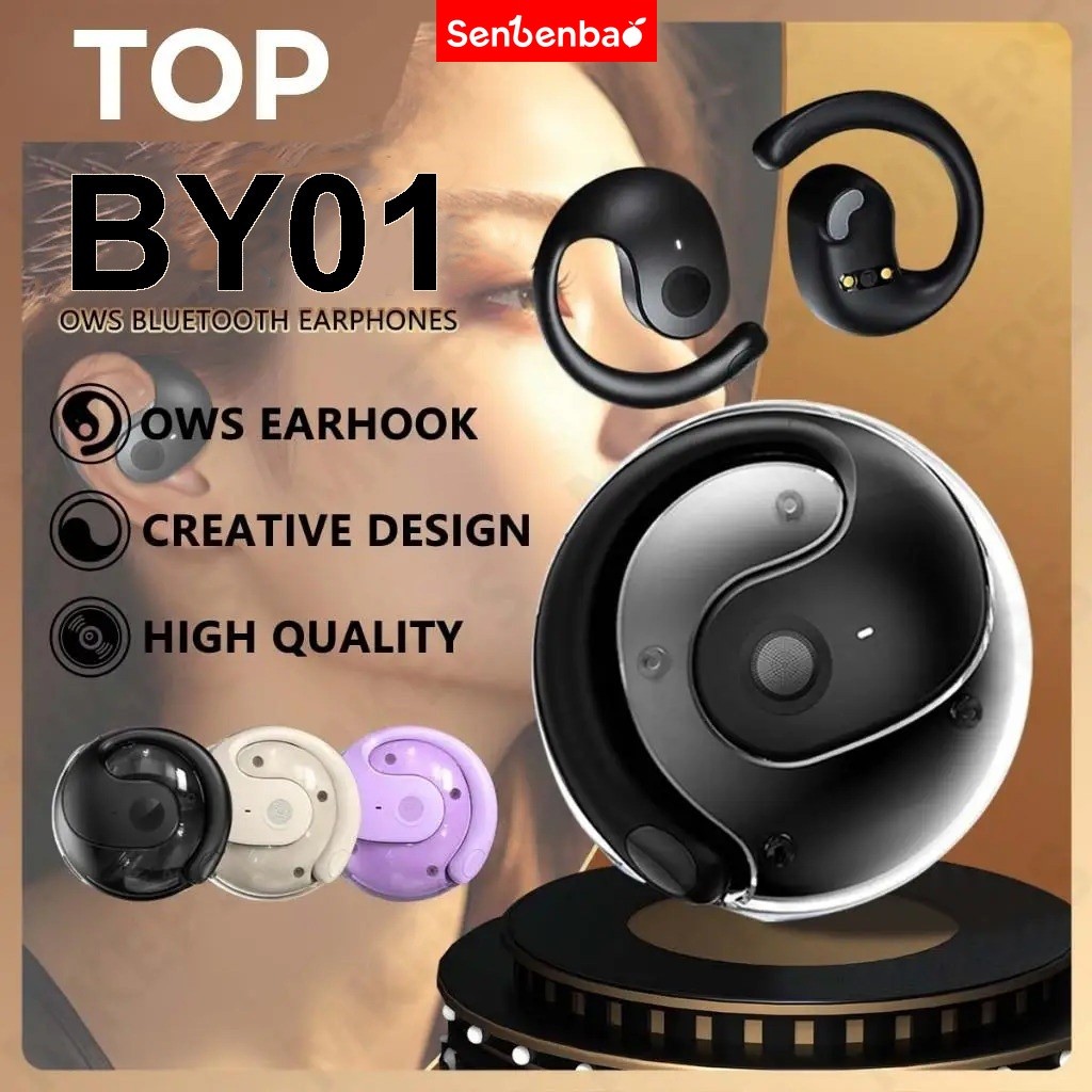Tai nghe nhét tai Senbenbao OWS BY01 nghe không dây chất lượng âm thanh HiFi có tai nghe pin dung lư