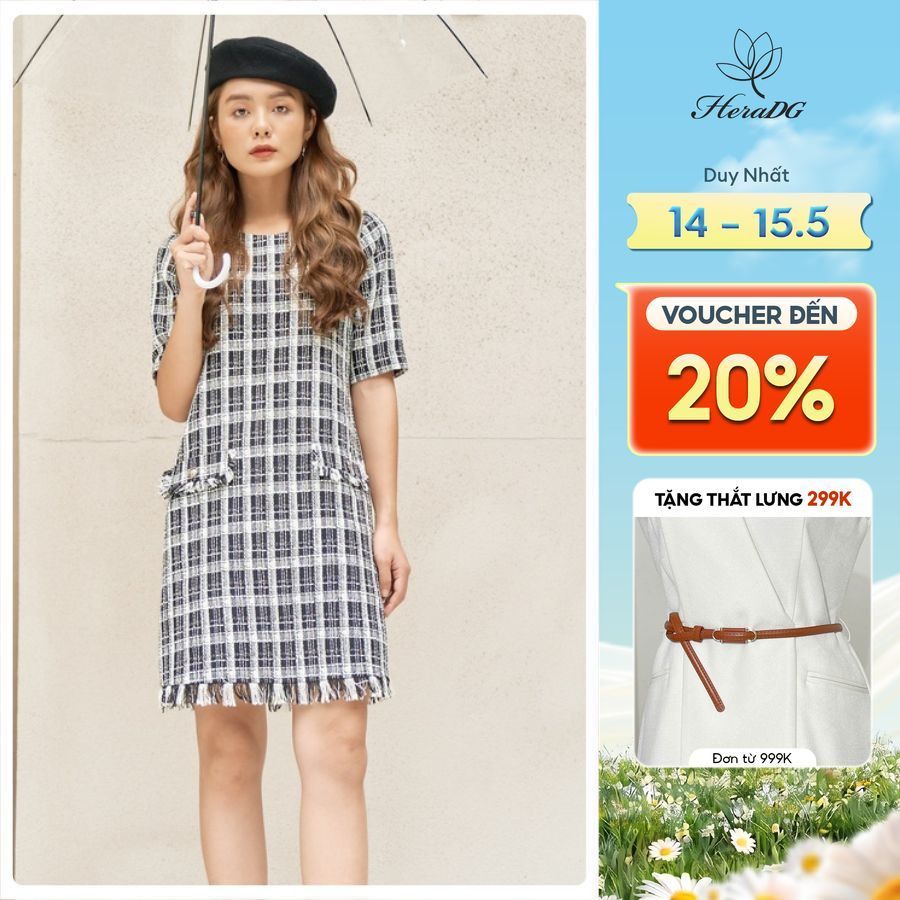 Đầm suông tweed HeraDG - WDC20011