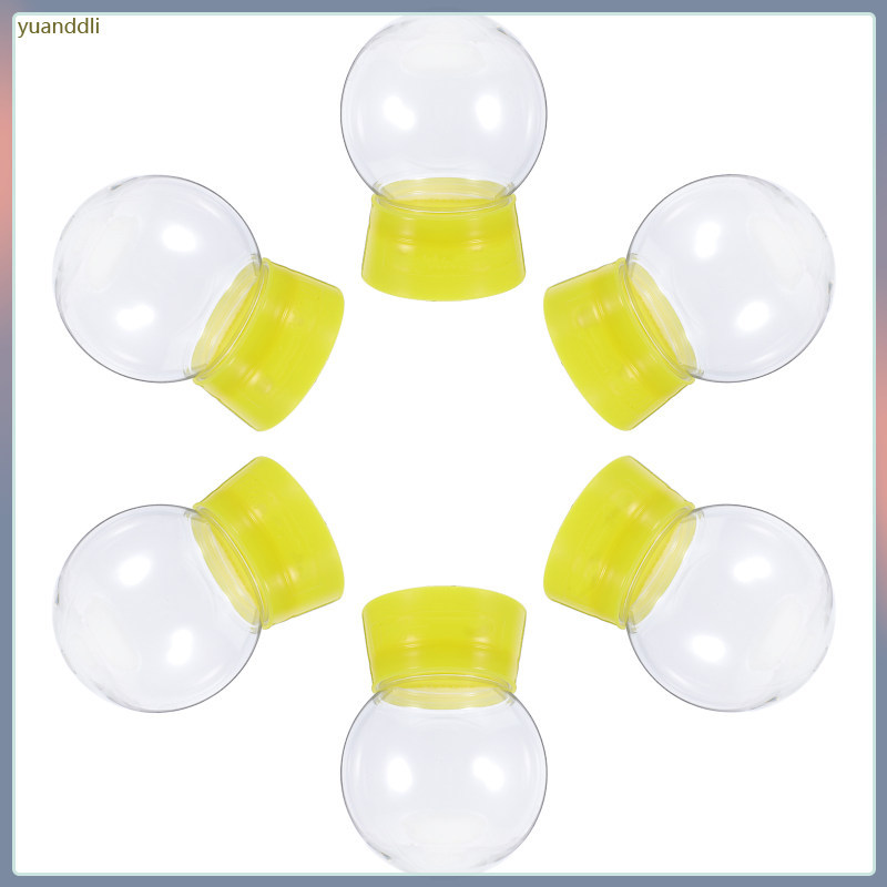 6 Quả Cầu Tuyết Trong Suốt Cho: 270ml Bộ Quả Cầu Tuyết Bằng Nhựa Để Tạo Quả Cầu Tuyết Trong Suốt Trố