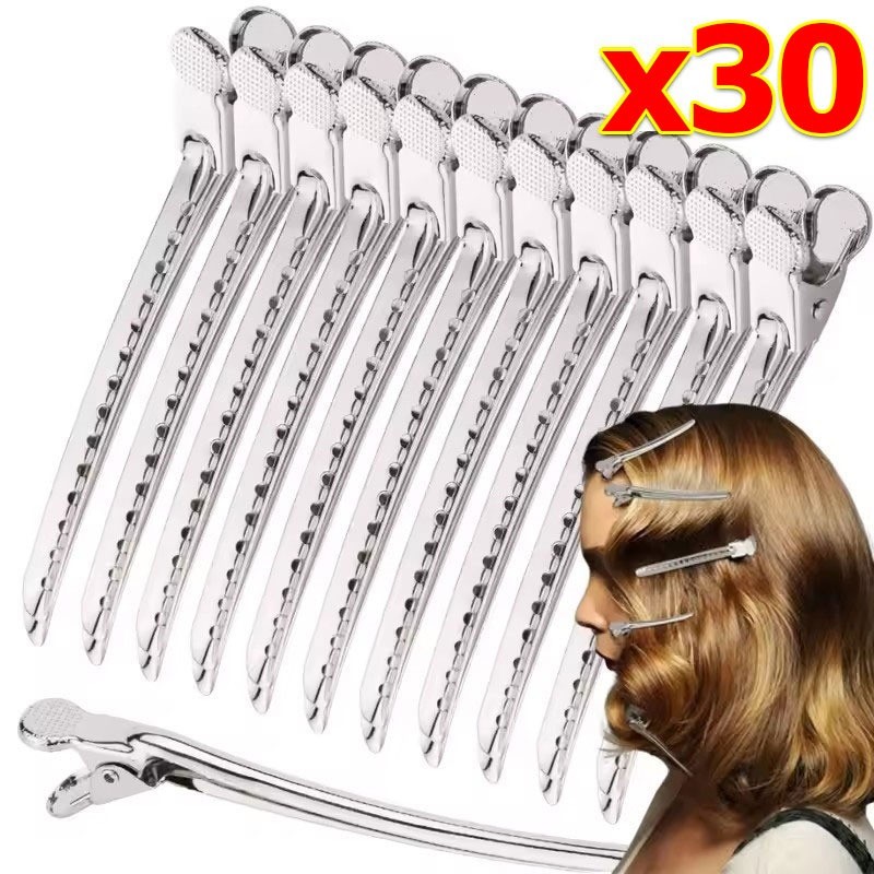 10 / 20 / 30 Cái Kẹp Mỏ Vịt Kim Loại / Kẹp Lông Tơ Gốc Tóc / Tạo Kiểu Salon Kẹp Tóc Cố Định