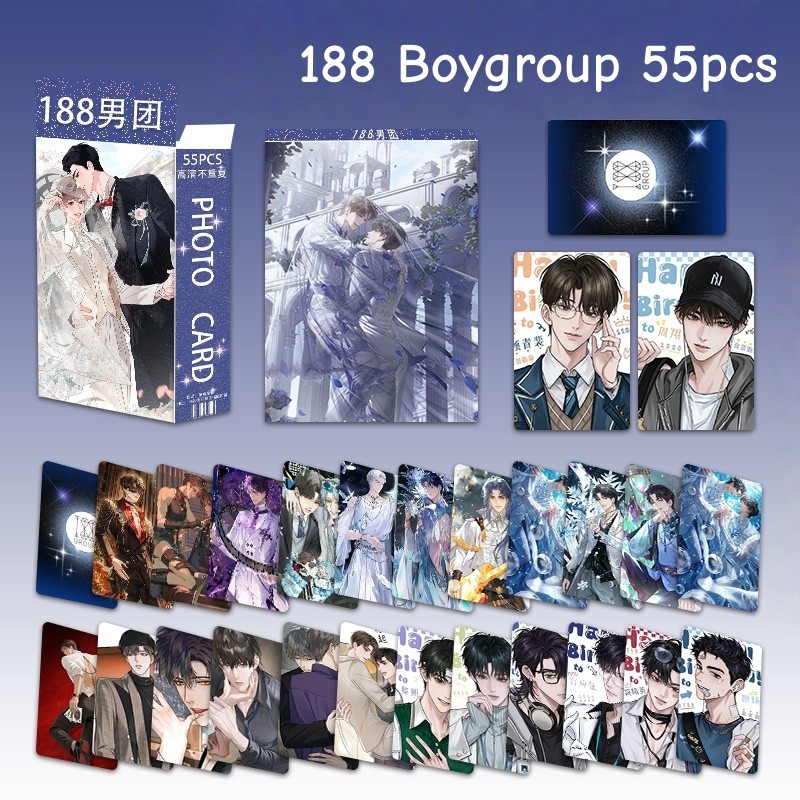 55 Chiếc Manhwa Anime Country Humans Daomu Biji 188 Boygroup Lomo Cards Link Click Photocards Tôi Tr