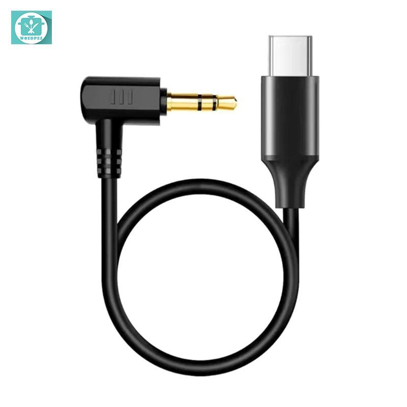 Dây chuyển đổi cáp kết nối Woedpez Type-C sang 3 5mm cho Rode Microphone Action 2 3 4