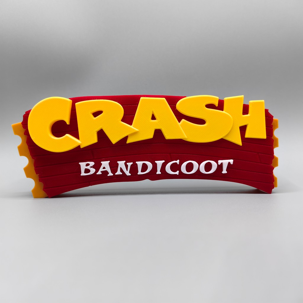 Crash Bandicoot Crash Bandicoot Game Ba Chiều Phông Chữ Đứng Ký Logo Biển Tên Hợp Thời Trang Chơi Tr