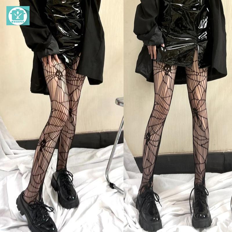 Woedpez Fishnet Lưới Vớ Quần Nylon Nữ Body Fishnet Rỗng Quần