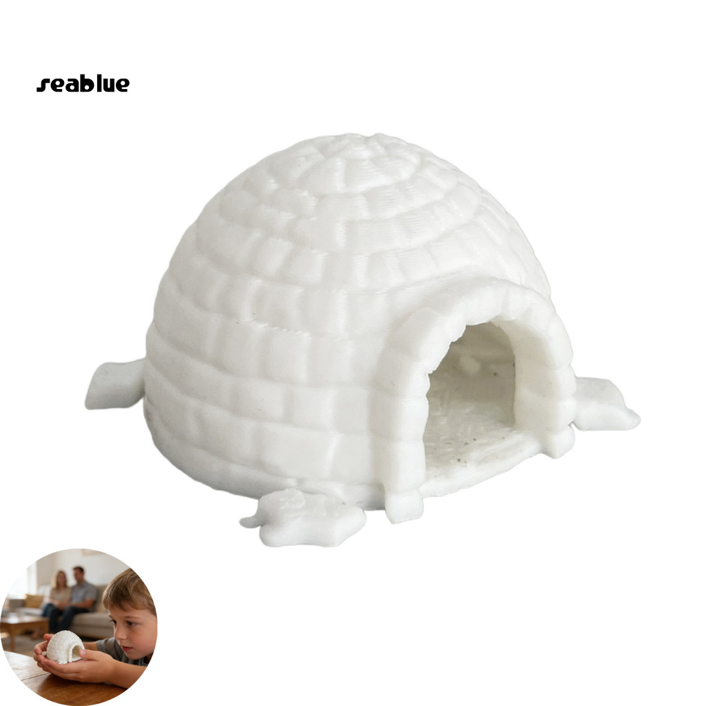 [SE] Trang trí bệ cửa sổ Tượng Igloo Mini Igloo Tượng Igloo Thu nhỏ Trang trí bể cá Mô hình nhà băng