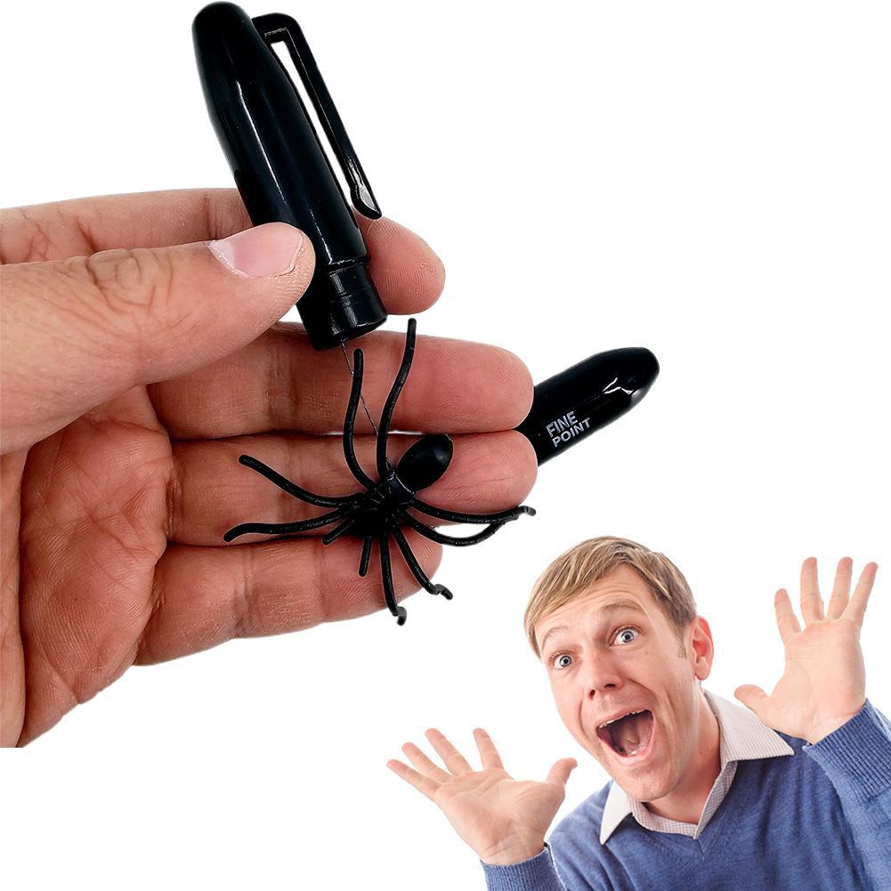 Prank Spider Pen Đồ chơi Bút sốc Magic Prop Đảng Bầu không khí Trẻ em F8