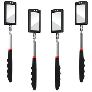 BBTO 4 miếng Gương kiểm tra kính thiên văn LED chiếu sáng Công cụ gương kiểm tra linh hoạt để kiểm tra các bộ phận nhỏ của xe quan sát (Phong cách hiện đại)