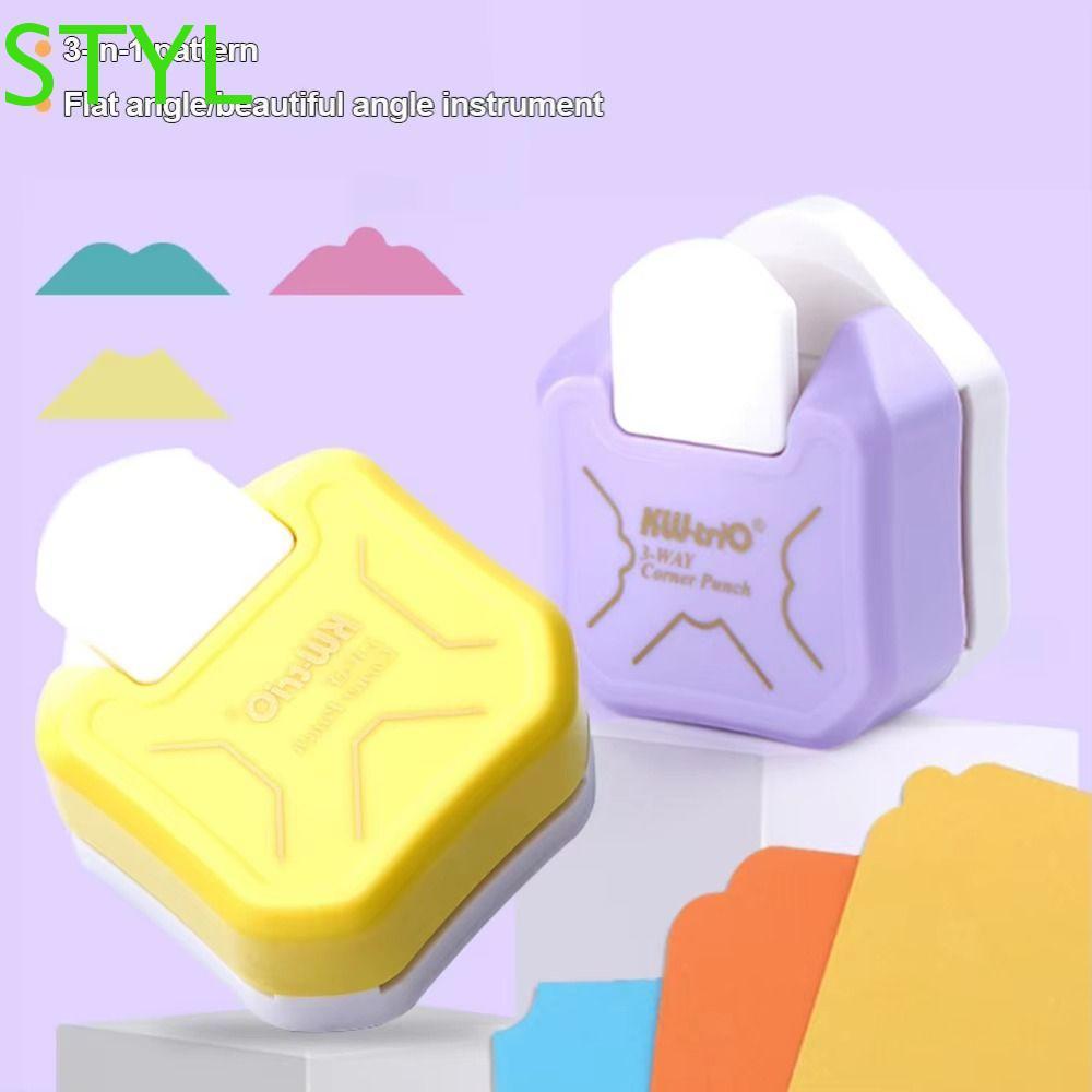 STYL Stamp Border Punch, Stamp Shape Hole Puncher Dập Nổi Máy, Văn Phòng Phẩm Puncher Maker Tiết Kiệ