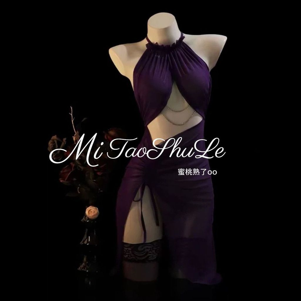 [] The Peach Is Ripe oo {Purple Drunk Beauty} Gợi Cảm Royal Sister Light Gạc Ren Rỗng Ra Mông Trobe 
