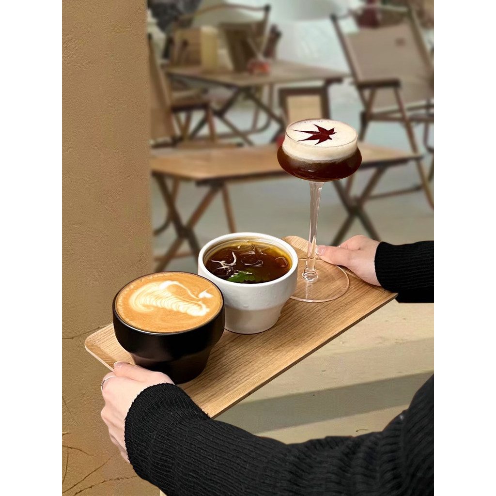 Đơn Giản Sáng Tạo Latte Cà Phê Cafe Latte Latte Cup Gốm Cốc Một Cà Phê Ba Cốc Uống Bộ Đĩa