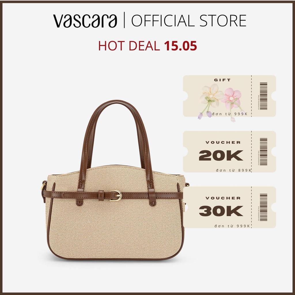 [Voucher 30K | 15.05] Vascara Túi Xách Tay Nhấn Đai Khoá - TOT 0211