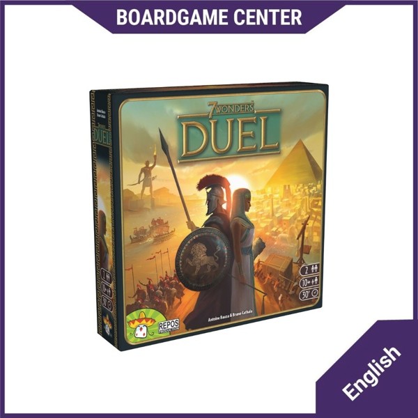 Bộ trò chơi 7 Wonders Duel (2015) Science? Military? What will you draft to win this head-to-head ve