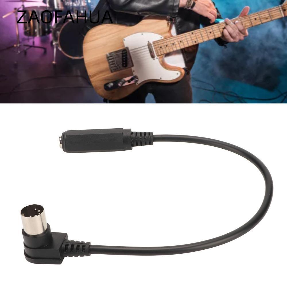 Cáp chuyển đổi âm thanh ZAOFAHUA, Cáp cắm và chạy 6,35mm 6,35mm sang MIDI 5 chân, Đa năng 30cm / 11,