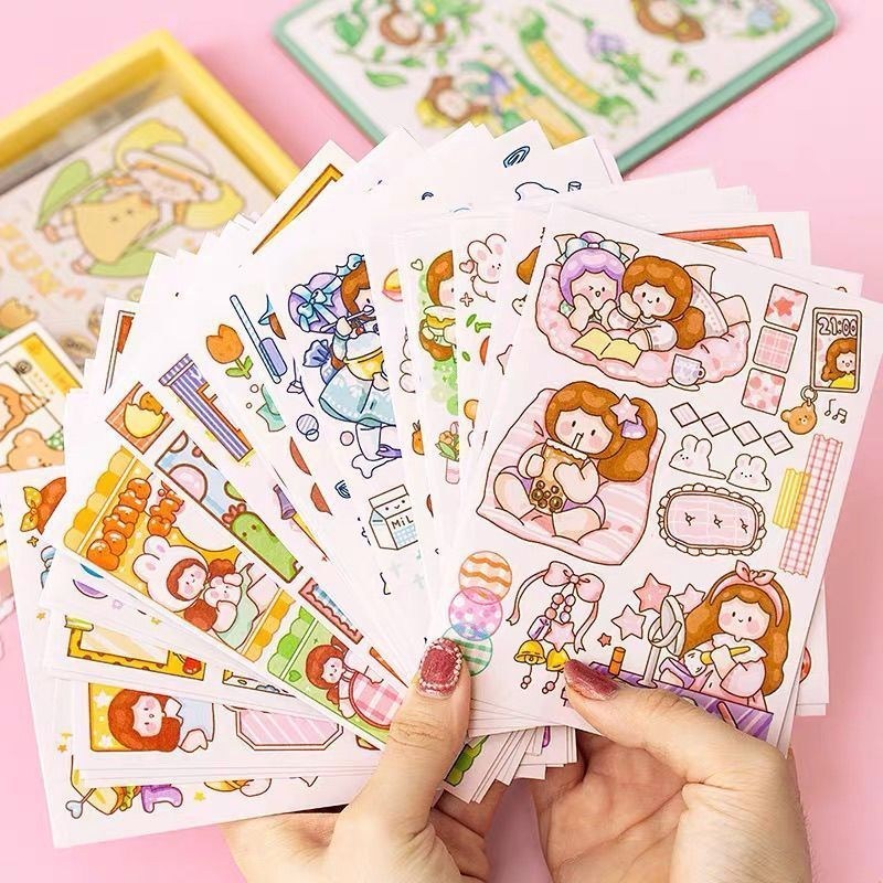 | DIY Sticker Box Craft Kit Scrapbook Tools Full Se 6LwsUm5mvs0515
