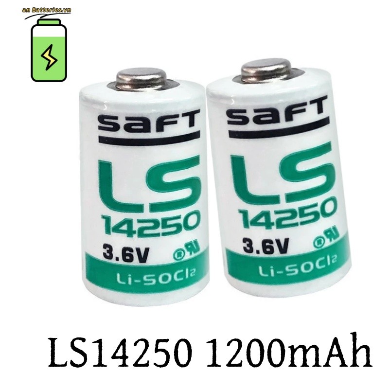 3.6V LS14250 14250 Pin Li-lon Không Sạc Cho CNC PLC Điện Khí Đồng Hồ Đo Nước Pin Khô