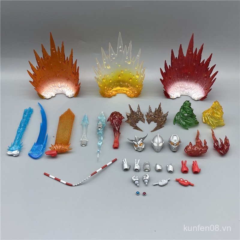 ACT SHF Ultraman Phụ kiện hiệu ứng đặc biệt Gaia Saiwen Diga Thế hệ đầu tiên Advent Sỏi Ngọn lửa bùn
