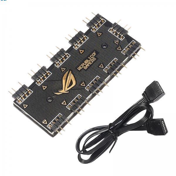 5xMáy tính Quạt RGB Hub Máy tính RGB Hub RGB LED Splitter Hub cho máy tính 5V